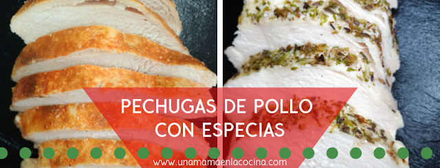 PECHUGAS CON ESPECIAS Idea Navidad unamamaenlacocina saludable y al horno