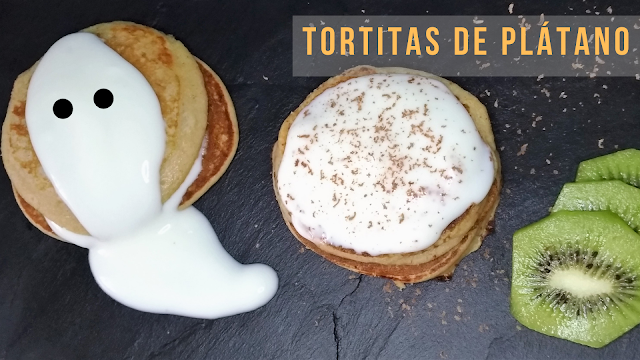 Tortitas de plátano o banana sin huevo sin leche idea de desayuno saludable y merienda para peques unamamaenlacocina Una Mamá en la Cocina